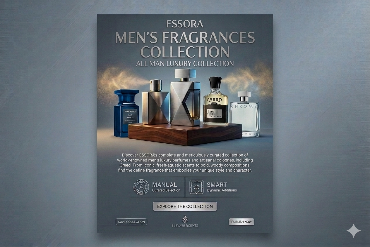 From fresh and aquatic to bold and woody scents, find the fragrance that defines you.